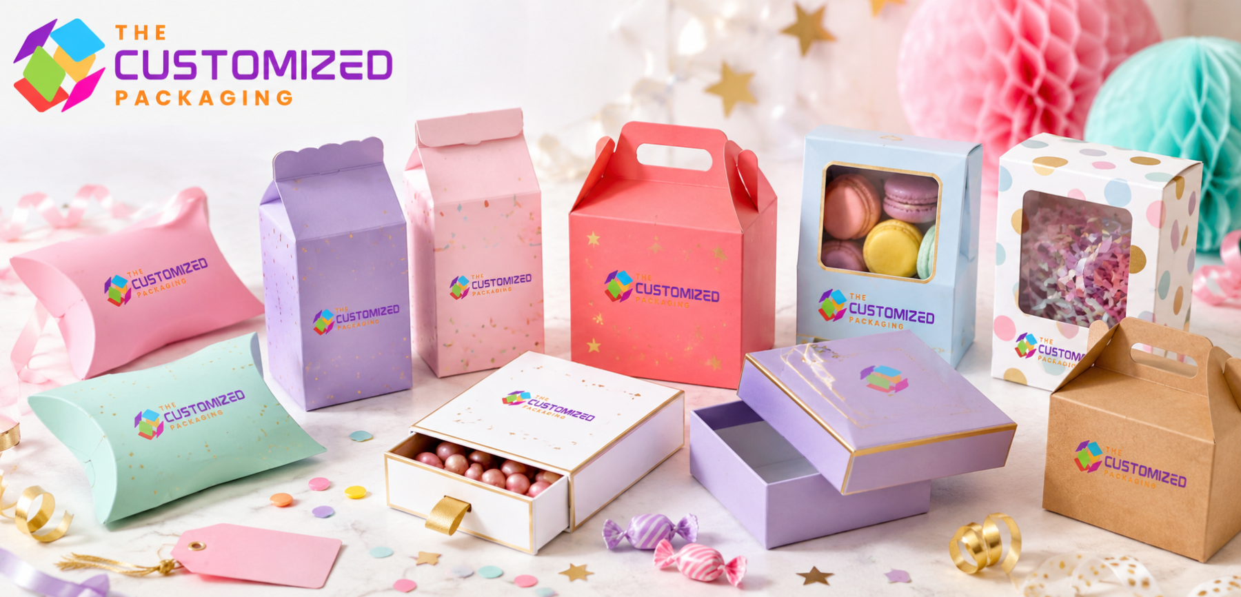 Popular Styles for Wholesale Custom Party Favor Boxes